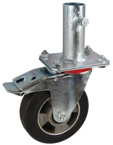 Koło do  rusztowania  aluminium guma 200mm  otwór 36mm
