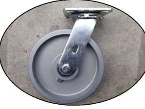 Koło żeliwo  skrętne 125  mm   