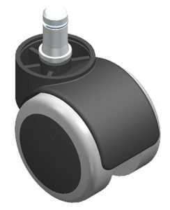 (942) Koło fotelowe tworzywo/guma