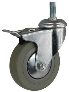 (841)Koło tworzywo guma  trzpieniem ham  75 mm   