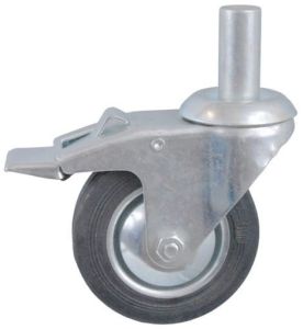 (456)Koło skrętne hamulec 200 mm trzpieniem 27 mm 
