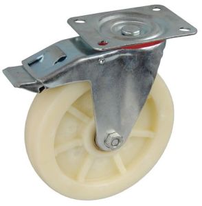 Koło skrętne  z hamulcem  100 mm   do 260c  