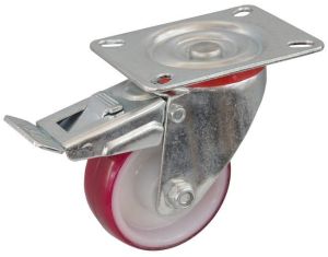 (270) Koła poliamid poliuretan z hamulcem 100 mm   